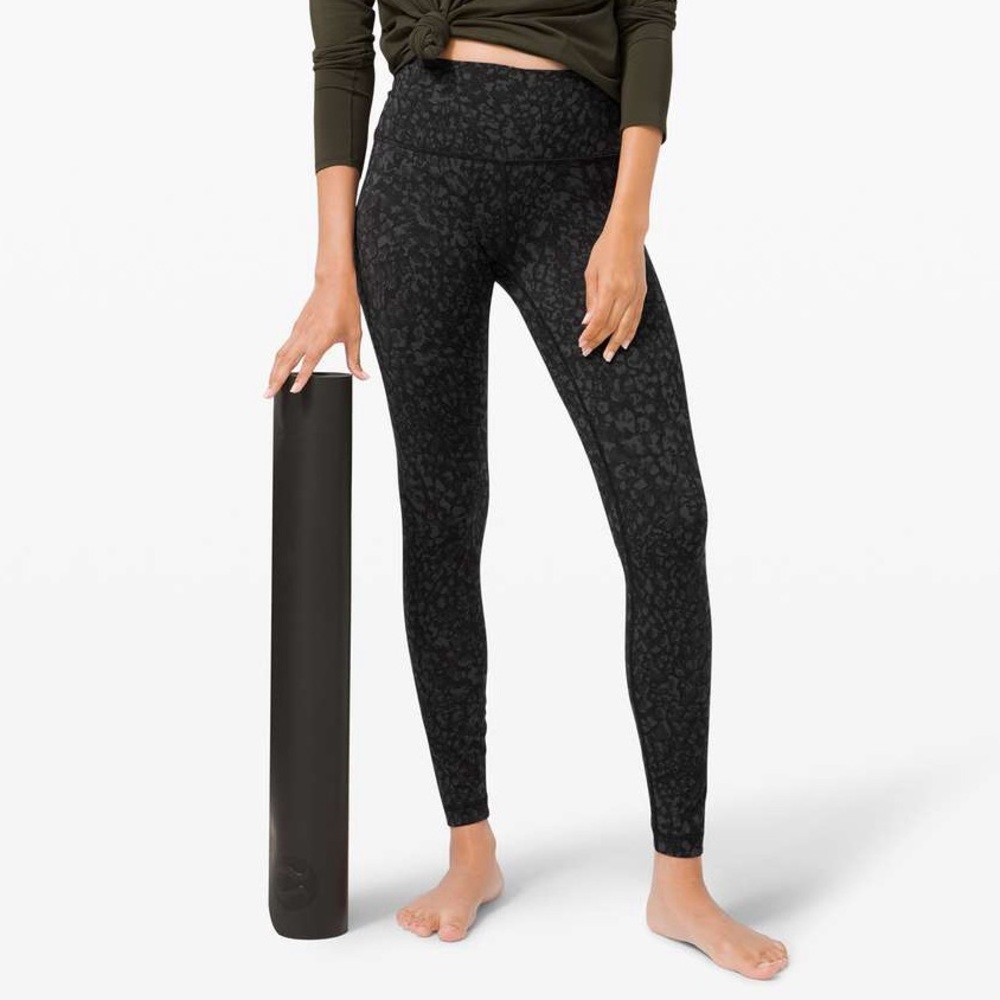 Lululemon Wunder Under High-Rise Tight 28" Wild Thing Camo Deep Coal - Size 2